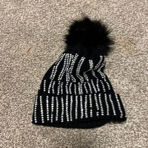 black rhinestone hat